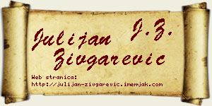 Julijan Zivgarević vizit kartica